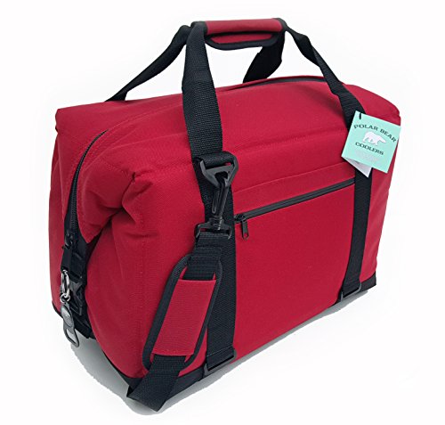 Polar Bear Coolers 24 Pack Original Nylon Soft Cooler Red