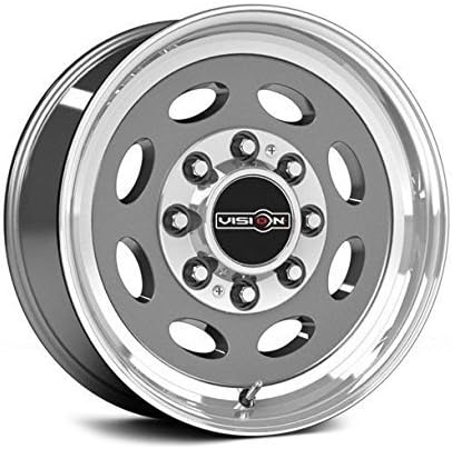 Vision 81 Hauler Single Gun Metal Machined LipNo Rivets 19.5X7.5