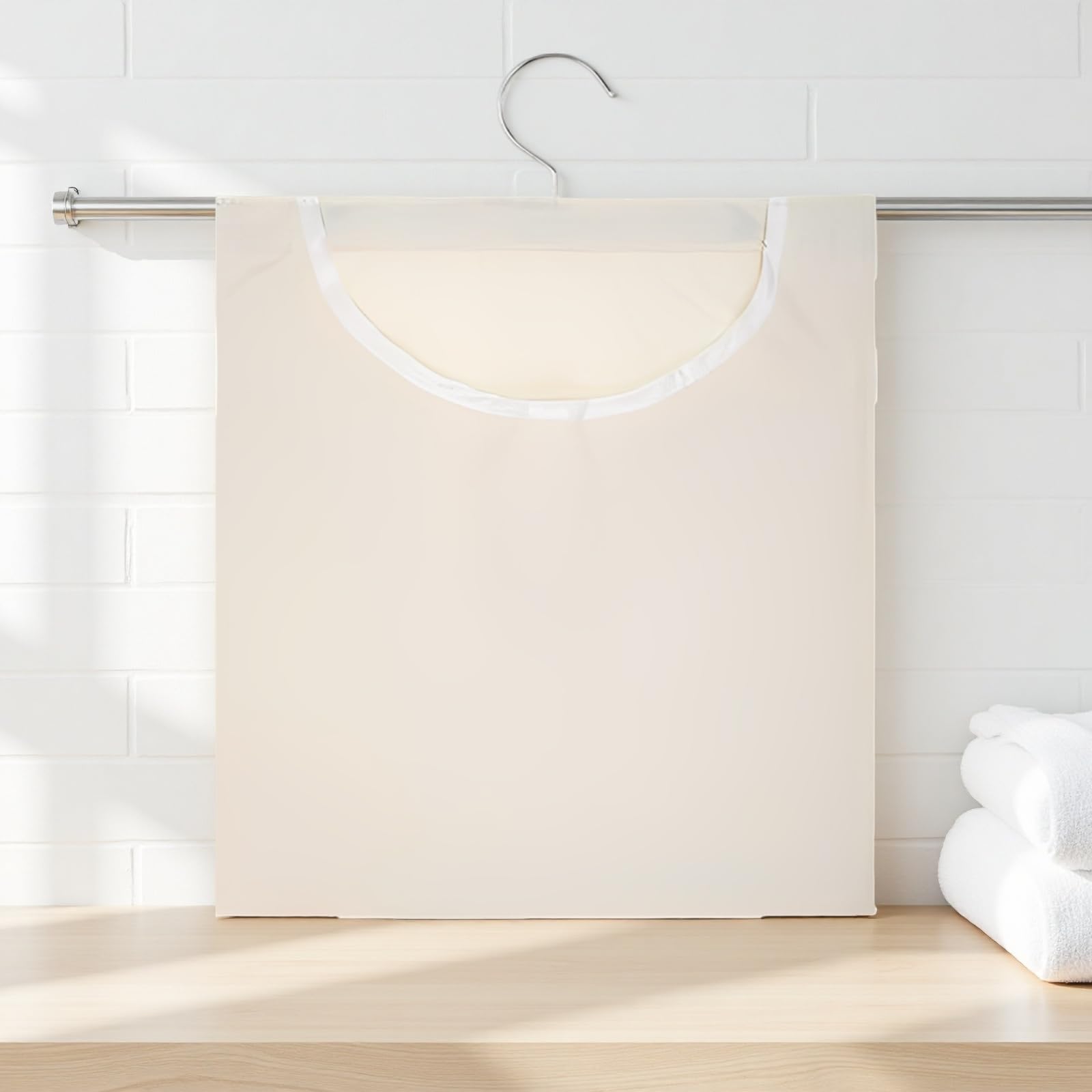 100 Stück Wäscheklammern aus Holz, mit Canvas-Aufbewahrungsbeutel für Wäsche, Beutel mit Aufhängehaken, Wäscheklammern mit Feder, glatt verarbeitet, für dauerhaften Gebrauch