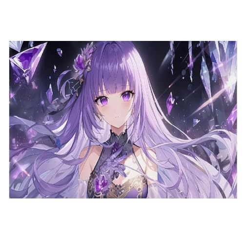 Póster de anime de chica cómica en lienzo moderno de 50x70 cm