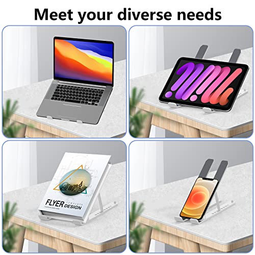 Image of Ritsila Adjustable Laptop Stand, Portable Aluminum Computer Stand Laptop Holder for Desk, Foldable Ventilated Cooling Notebook Stand for MacBook Pro /Air, HP, Lenovo, Sony, Dell, More 10-15.6 inch Laptops