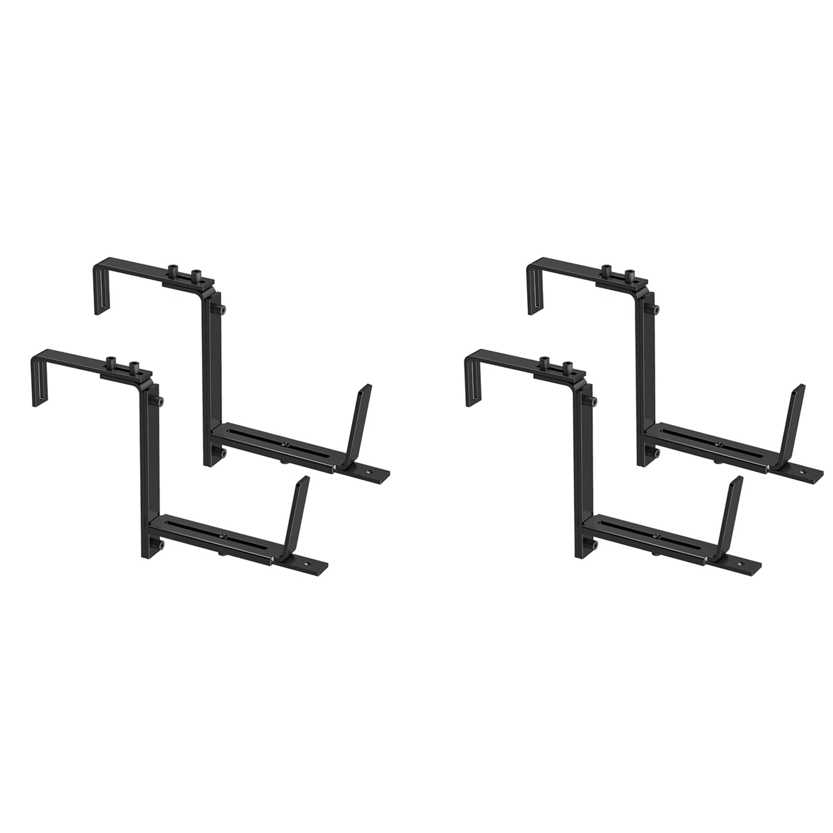 Supports de jardinières suspendus réglables et fixation mur robuste pour balcon et fenêtre