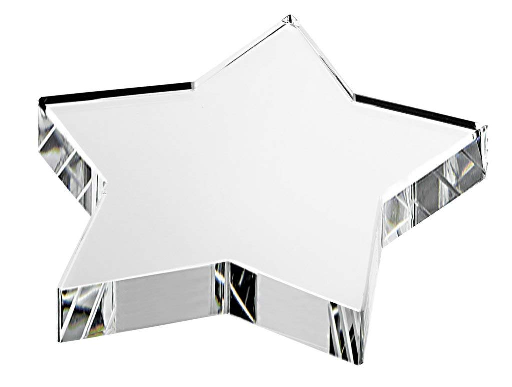 Briefbeschwerer Glasstern cod.EL35250 cm 9x9x1,9h by Varotto & Co.