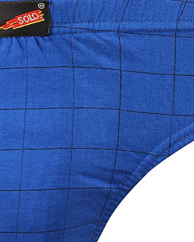 Image of SOLO Mens NEO-Tech Wrapper Fabric - Ultra Soft Modern Cotton Brief - Checks Box Design - (Pack of 2)