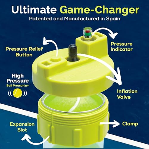 Image of BALL RESCUER: Tennis Ball Pressurizer - Converts Compatible Tennis Ball Container into a 30 psi Ball Pressurizer & Extends Ball Life (Pump & Container not Included in Standard and Standard Plus)