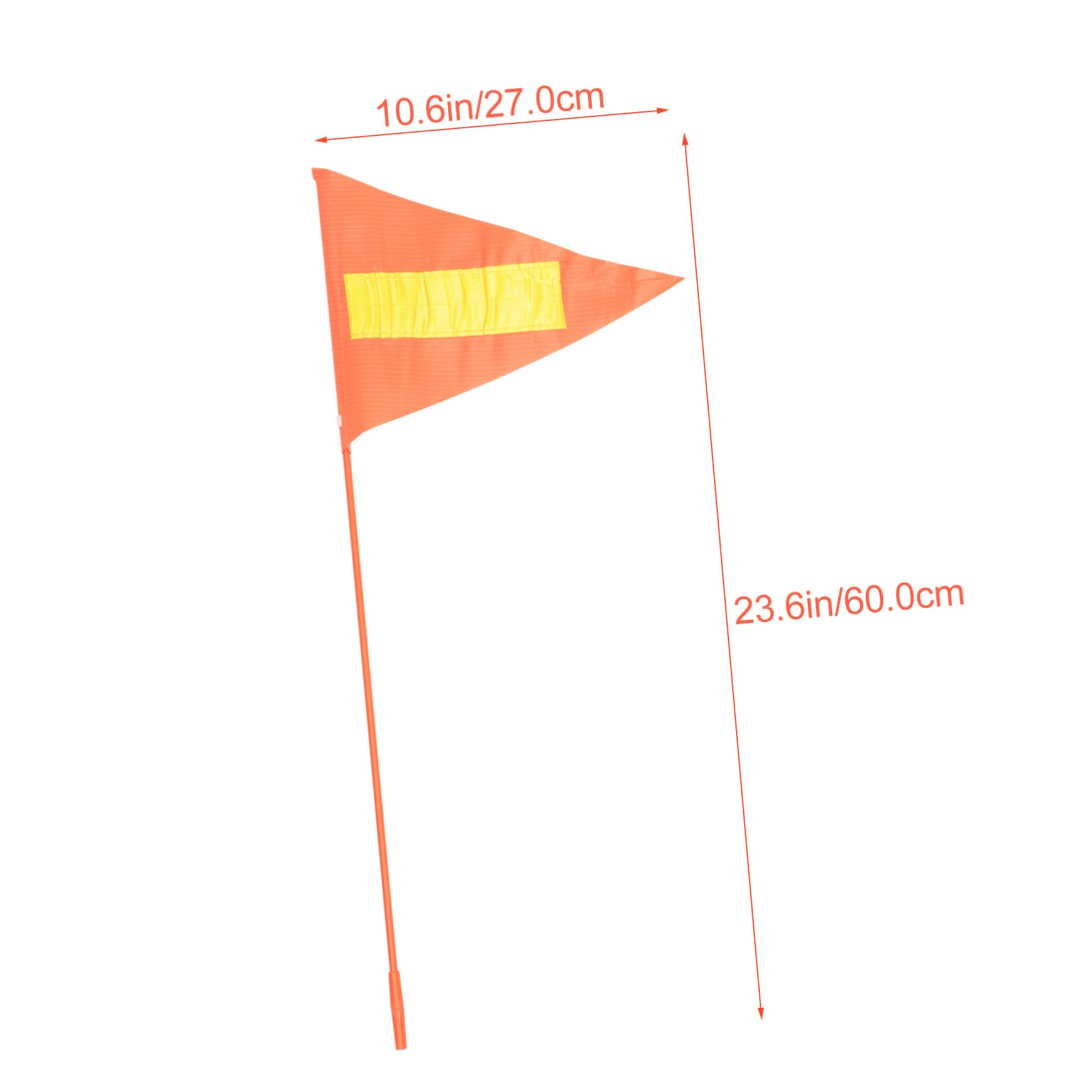 JUMPLAWN High Visibility Safety Flag Pole for Bicycles Bike Flags Kit Sturdy for Boys and Girls Bike Accessories