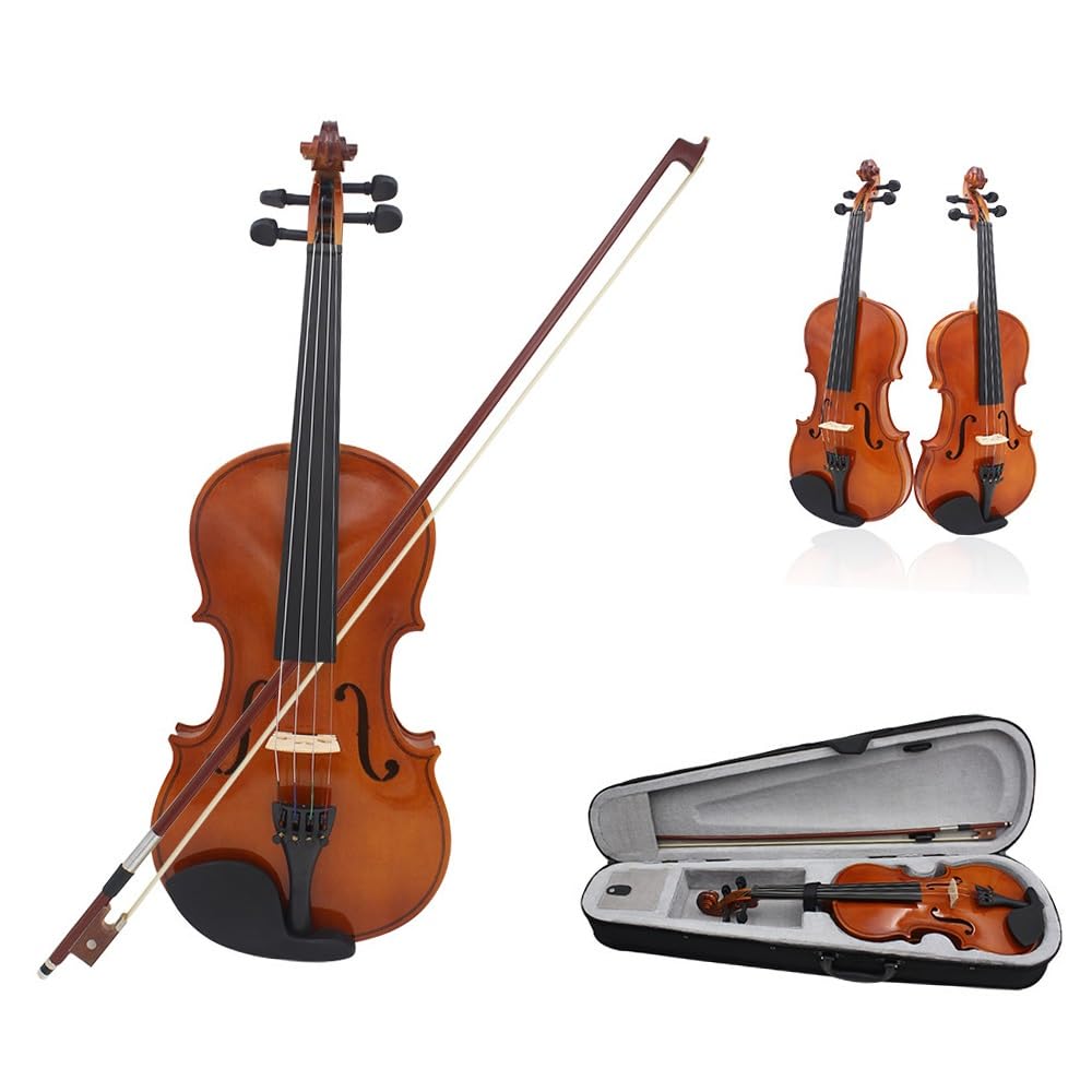Violine Massivholz Violine Violine Anfänger Erwachsene Spielen Violine(Glossy 1/2)