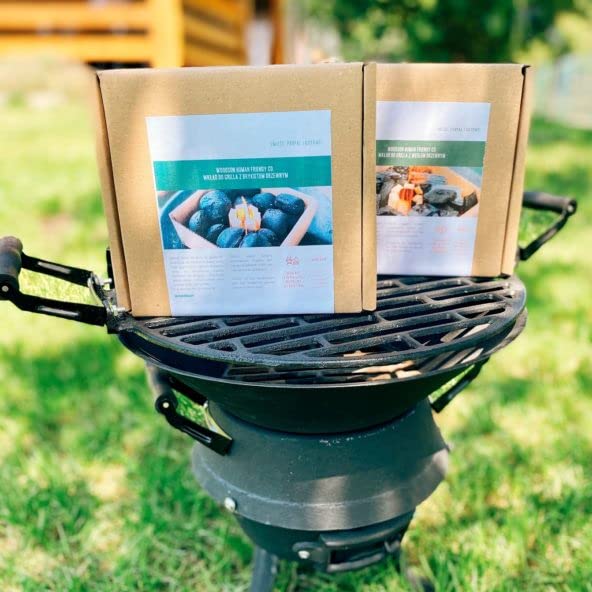 GRIGLIA ACCENDINO CARBONE Starter Ferro BBQ Bricchetti Accendicamino