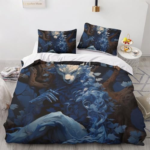Chambre décor parure de couette renard pour ado et enfant