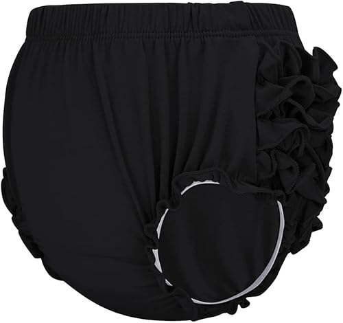 Miniatura 2 de Century Star Fundas de pañales con volantes para bebés y niñas, de algodón, para bebés, niñas, ropa interior