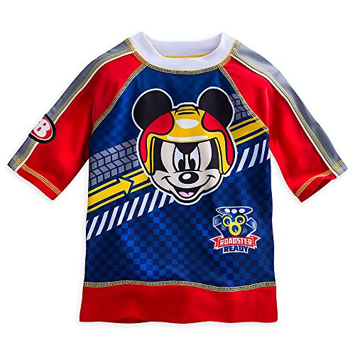 Disney Mickey Mouse Rash Guard for Boys - Mickey's Roadster Racers Size 3 Blue