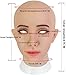EQAIWUJIE Kathy Female Silicone Head Mask fake Face for Crossdresser Transgender ， Halloween Decoration, Parties, Fall Festival (White)
