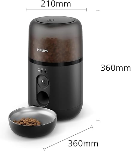 Philips Pet Series Smart Feeder with Camera, Motion Detection, Schedule Meals, Refill notification, Anti-clogging Technology, Fresh Food, Easy to Clean, App connectivity (PAW5320/02) - 9