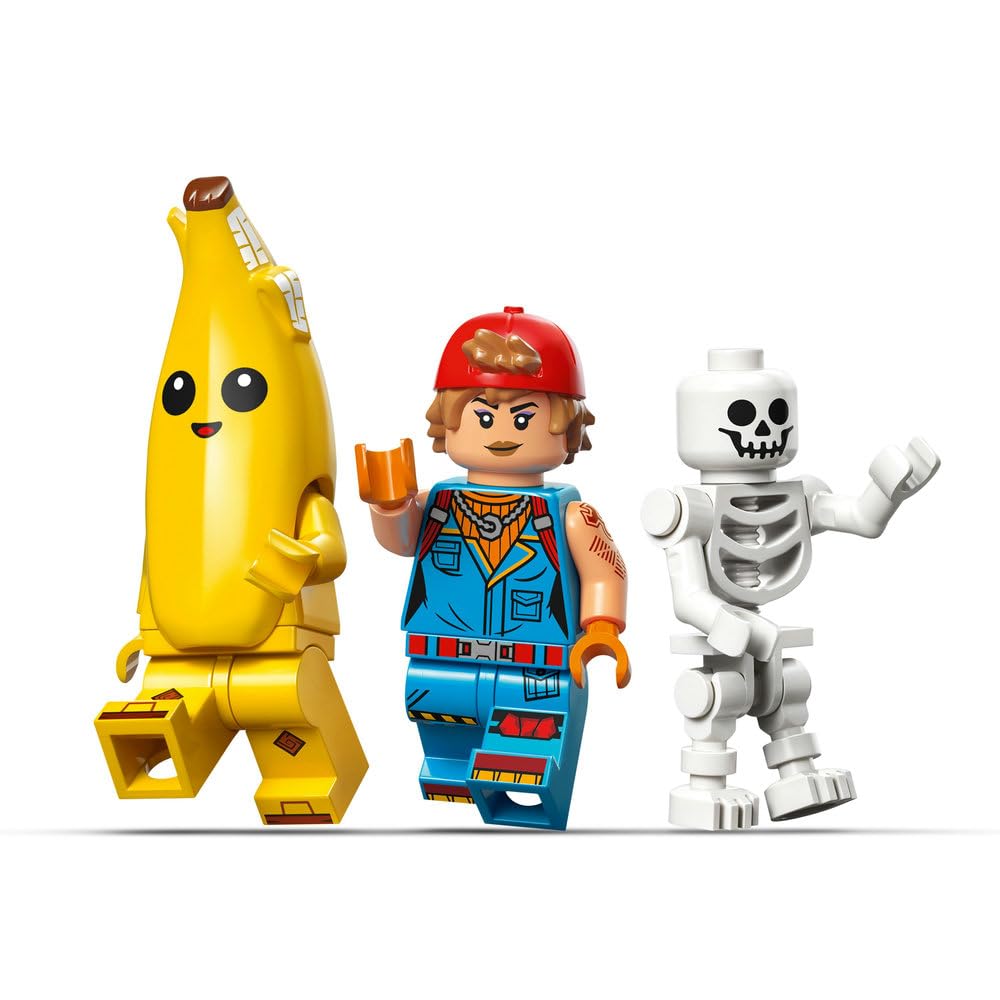LEGO Fortnite Skórek i Iskra oraz obóz 77075 | Figurki z gry, do zabawy i ozdoby, gamingowy prezent dla fana Fortnite 7+, zestaw klocków dla dzieci, 250 elementów