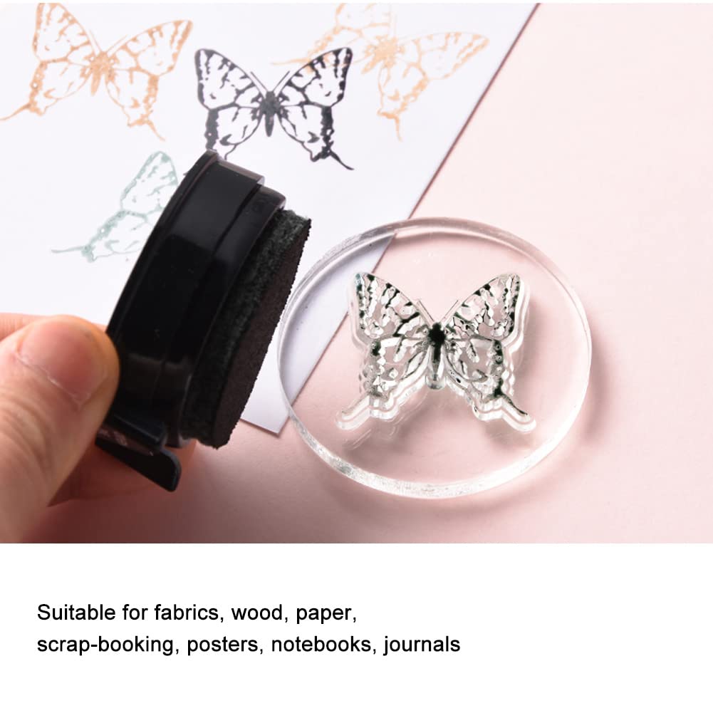 Tamponi di inchiostro artigianali, timbri fai da te, timbri di inchiostro artigianali colorati, confezione da 36 per tessuto, legno, carta, scrapbooking