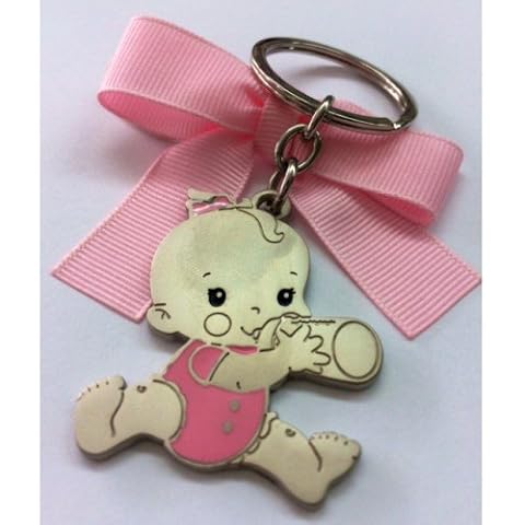 Llaveros bebé GRABADOS bautizo de niña (pack 15 unidades) regalos detalles PERSONALIZADOS invitados Cover