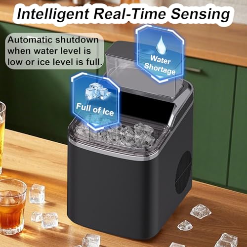 Máquina de hielo portátil para encimera 40 lbs/24H miniatura 4