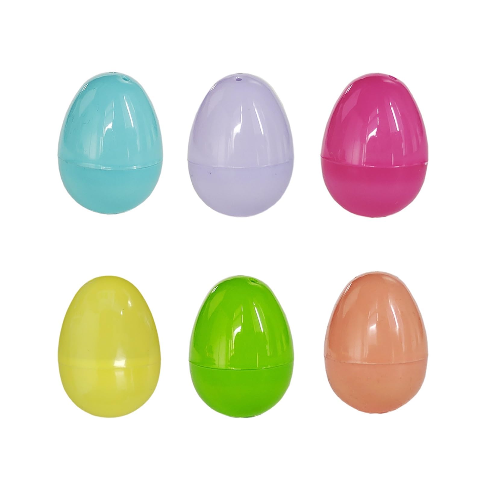 ZYAYNG 24Pcs Fillable Easter Eggs Empty Colorful Plastic Decoration Gift Diy Craft Supplies For Easter