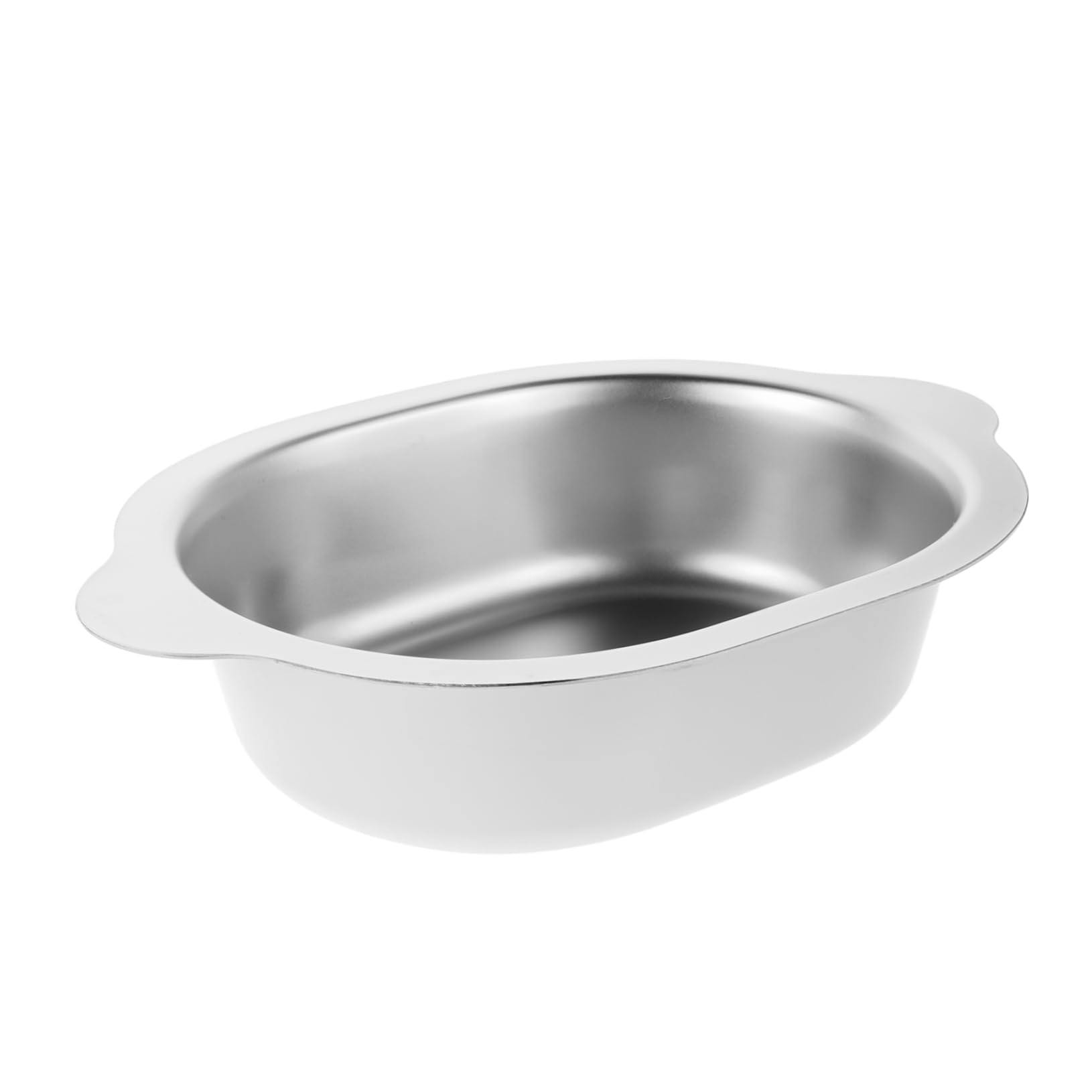 Garneck Oval Stainless Steel Salad Bowl Stylish for Large Capacity Easy to Use