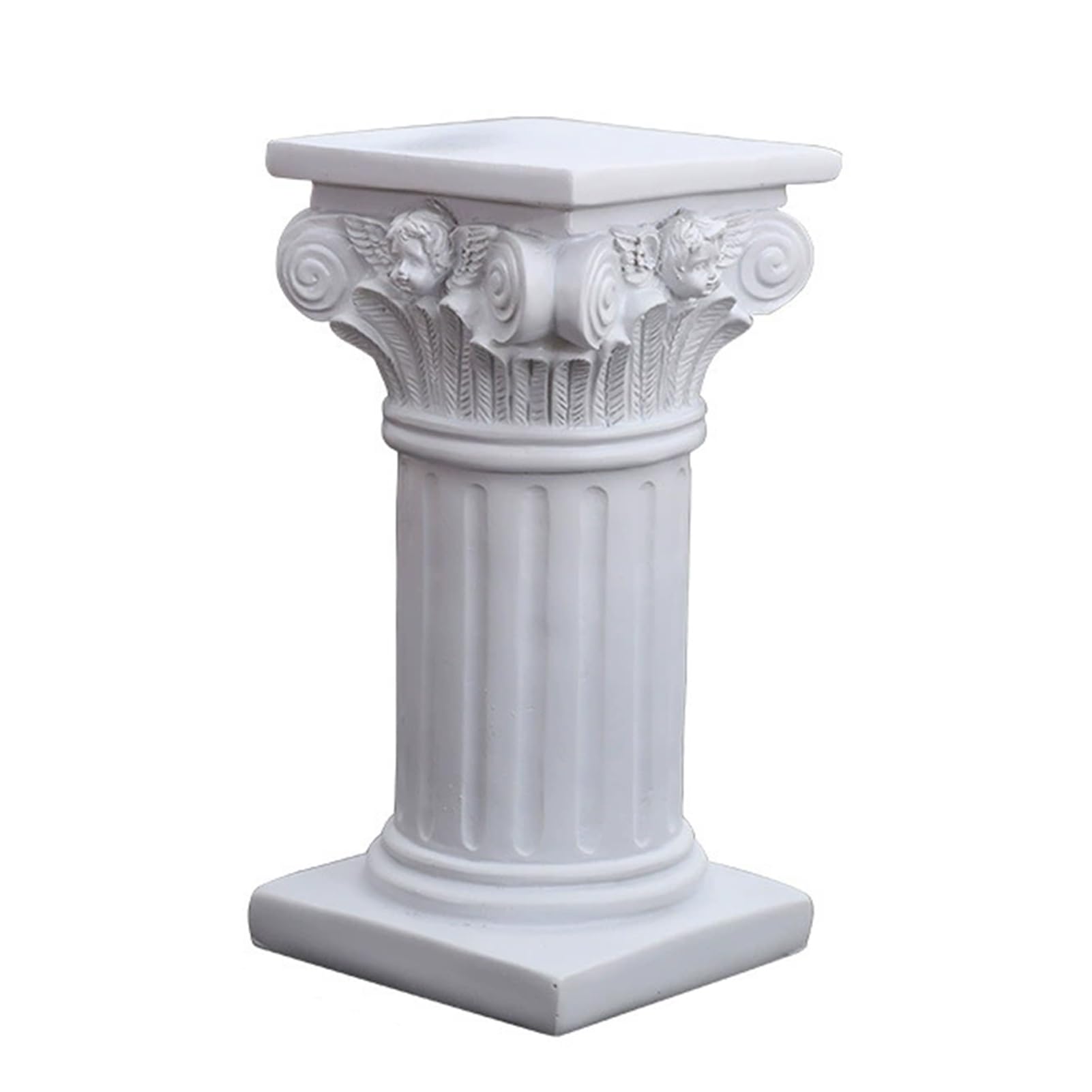 Pasisuu Roman Column Ornaments Resin Greek Architectural Sculptures Classic Pillar Decor for Office Desktop Home Garden Wedding Table Art Gifts A M