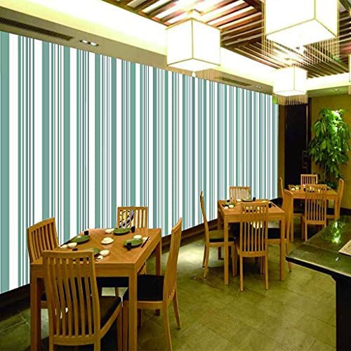 Poster mural personnalisé 3D effet texture toile rayures vertes chic