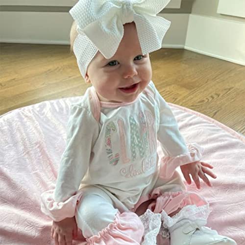 Personalized Sleeper Baby Coming Home Outfit, Personalized Neutral Naby Romper and Hat Set Custom Infant Boy Coming Home Outfit Baby Shower Gifs (Style 1)3