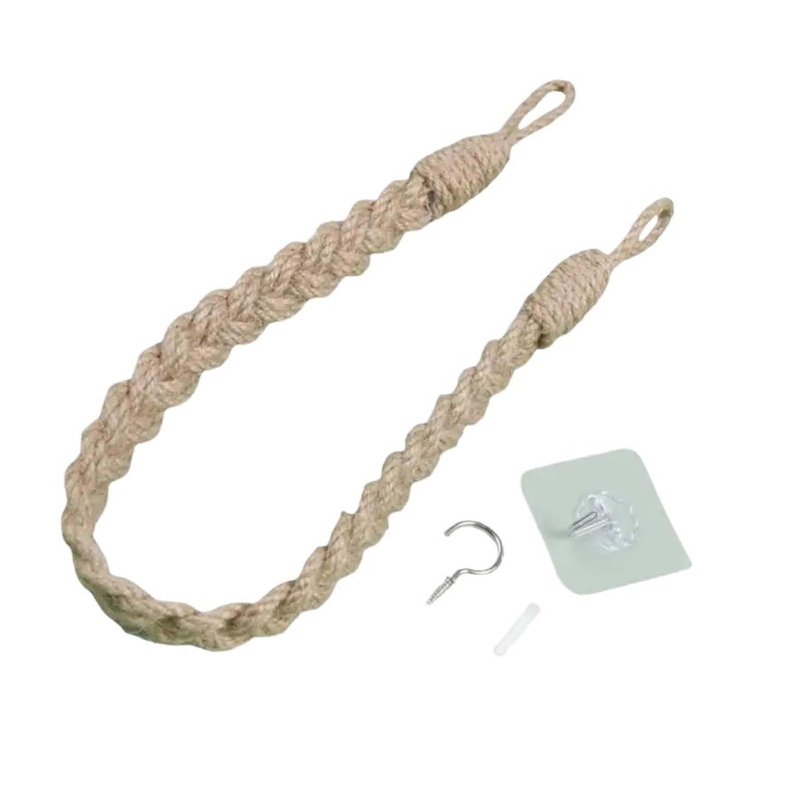 UALXPAO Jute Rope Curtain Tieback Curtain Tiebacks