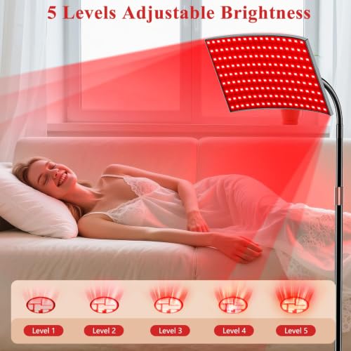 Image of Red Light Therapy for Body Face Infrared Light Therapy for Body with 660nm & 850nm Near Infrared LED Red Light Therapy Large Panel at Home Protective Glasses for Home Use, Gift for Women Girl