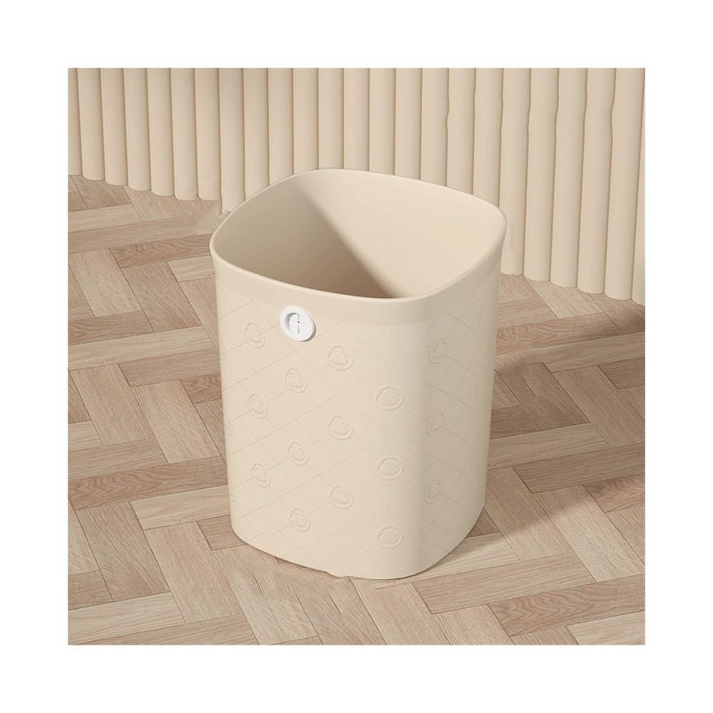 Poubelle de maison beige petit format idéale pour le tri dans la cuisine