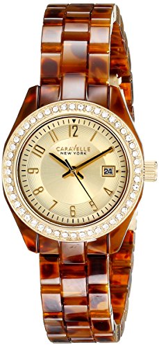 Caravelle New York Women's 44M104 Analog Display Analog Quartz Brown Watch