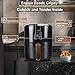 Freidora sin Aceite,Air Fryer 3 Litros con 8 Programas,Freidora de Aire Caliente...