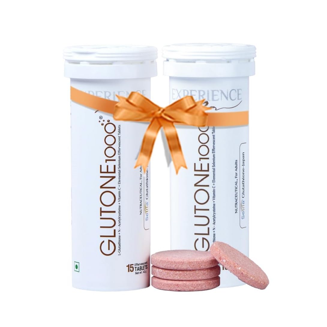 glutone 1000 glutathione Glutone 1000 - BOGO | Setria L-Glutathione Effervescent Tablets | For  Radiant Glow | 15 + 15 Tablets : Buy Online at Best Price in KSA