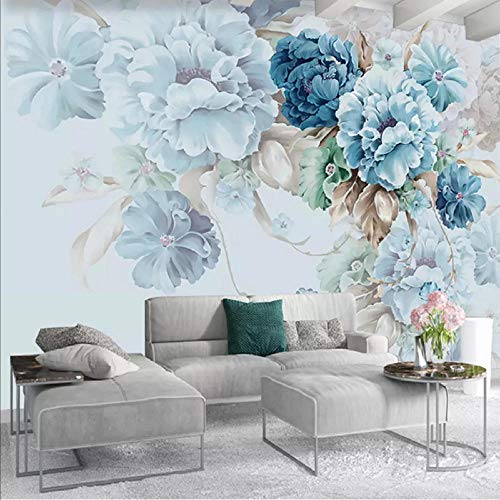 Benutzerdefinierte Nordischen Stil Handgemalte Pfingstrose Floral Pastoral Wandbild Living Tv Hintergrund Wandmalerei-140X100Cm (56 * 40Inch)