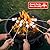 SINGLYFIRE 22 inch Fire Pit for Outside Outdoor Wood Burning Small Bonfire Pit Steel Firepit Bowl for Patio Camping Backyard Deck Picnic Porch,with Spark Screen,Log Grate,Poker