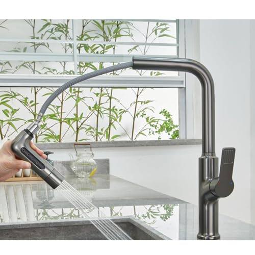Robinet de cuisine avec pulvérisation jet puissant contre vaisselle difficile - 6