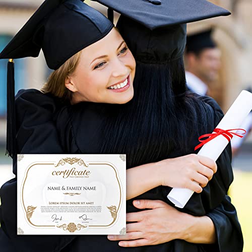 100 Sheets White Shimmer Cardstock 8.5 X 11 Certificate Paper, Goefun 80Lb Pearlescent Paper For Invitations, Certificates, Crafts, Diy Cards #TOP4