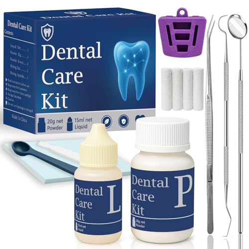 Zinc Oxide Eugenol Dental Cement Tooth Repair kit for Broken Teeth, Temporary Filling for Crowns, Tooth Filler, Cavity Filler for Teeth