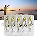 5Pcs Fishing Spoons Lures Triple Hook Set Spoons Hard Fishing Lures Metal Fishing Lures Fishing Sequins Lures Baits