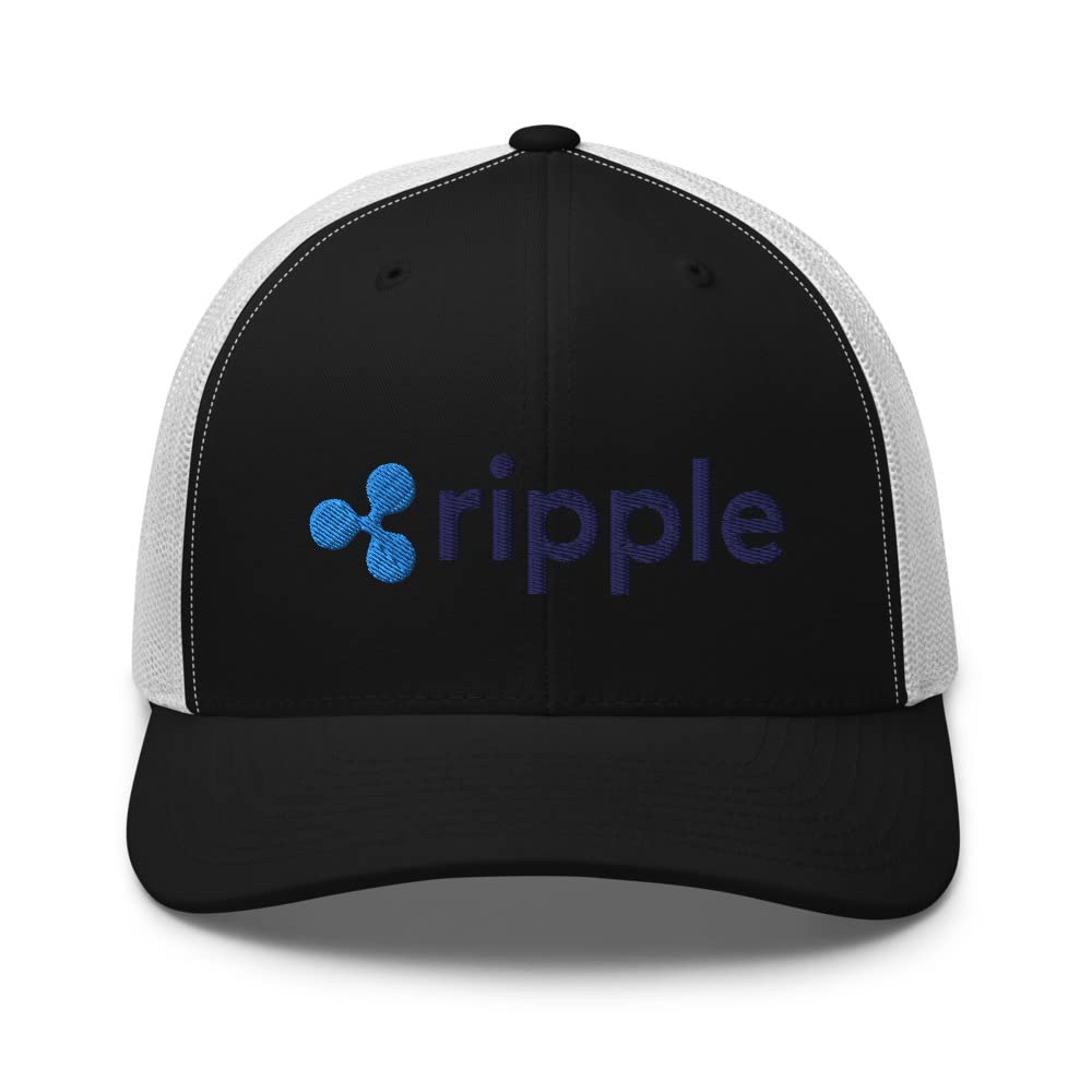 Crypto Hat XRP Ripple Ticker Cryptocurrency Trucker Cap Snapback Hat XRP  Ripple Crypto Hat