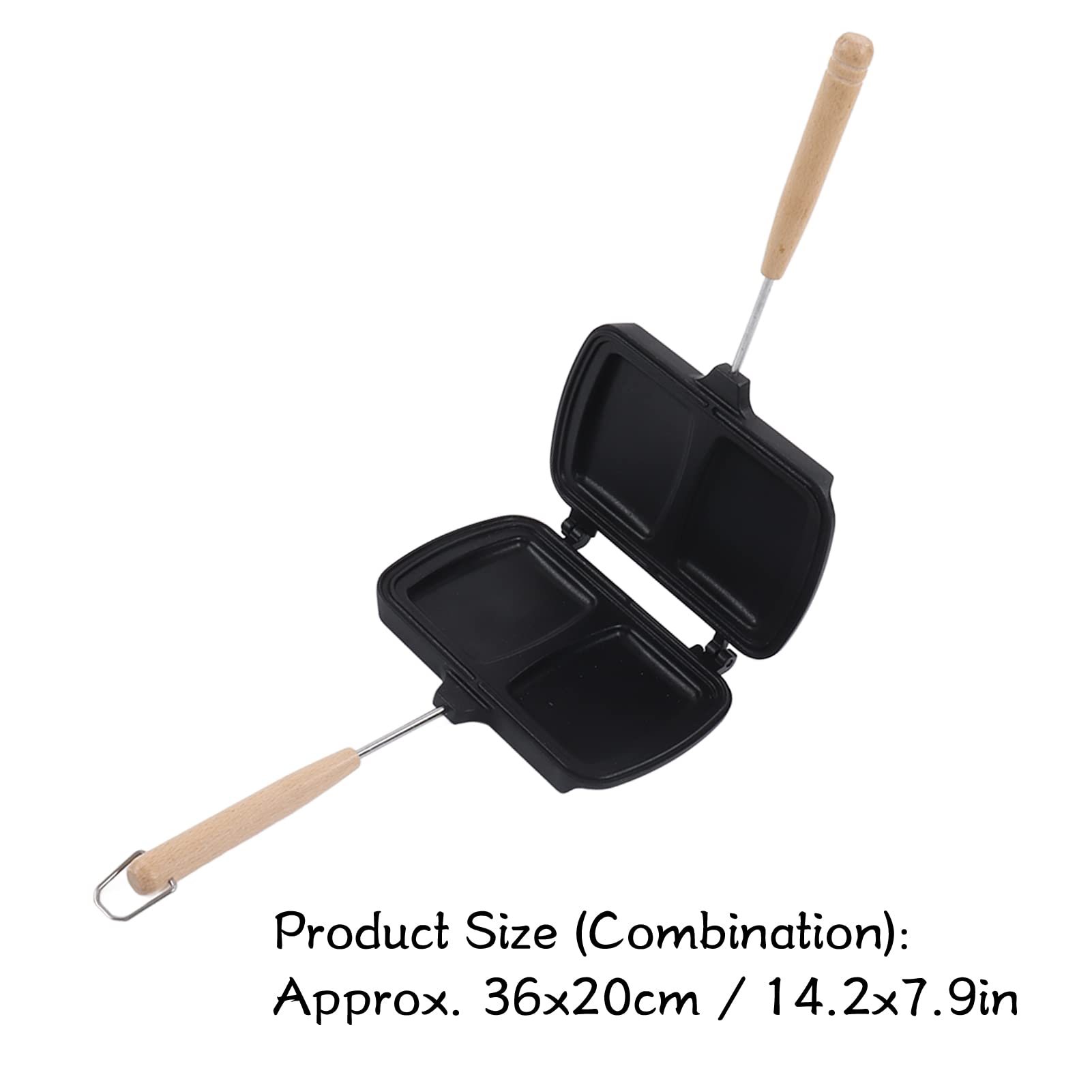 BigKing Sandwichmaker - Antihaft Pfanne Für Knusprige Sandwiches, 36x20 Cm