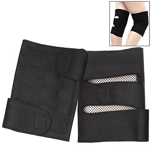 ZHAODONG Fashion Infrared Magnetic Therapy Self-Heating Kneepad(Black)