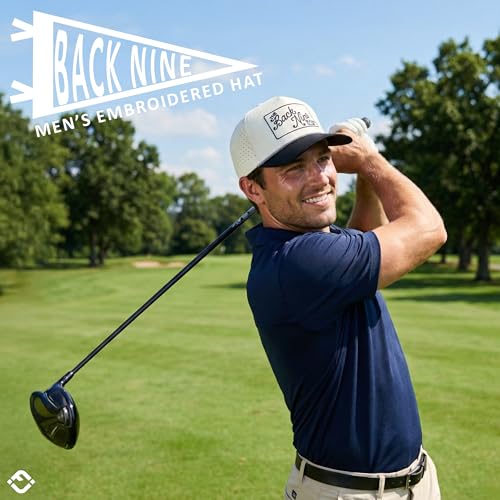 Image of Funky Junque Golf Trucker Hat | Lightweight Golf Trucker Rope Hat with Adjustable Snapback, Golf Course and Weekend Wear, Funny Golf Hats for Men and Women