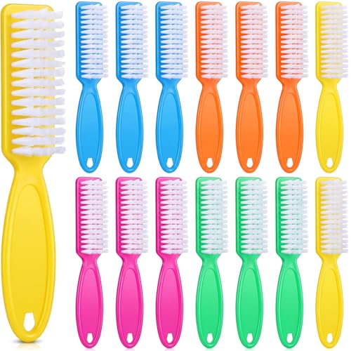 Patelai 15 Pieces Nail Brush Handle Grip for Fingernail Toe Scrub Cleaning