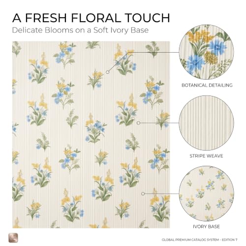Image of VAS COLLECTIONS 240 TC Premium Fitted Bedsheet, Floral Printed King Size Elastic Deep Pocket Mattress Cover, Soft Breathable Bed Sheet for Bedroom, 72 x 78 + 10 Inches (183 x 198 + 25 cm) - Eucalyptus