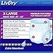 LivDry Adult XL Incontinence Underwear, Extra Absorbency Adult Diapers, Leak Protection, X-Large, 56-Pack