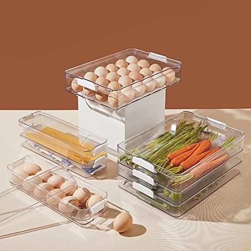 YOHA Clear Deviled Egg Tray Carrier with Lid 12 Grids Egg Holder Case Refrigerator Egg Container Deviled Egg Platter Stackable Egg Tray Camping Picnic Travel Portable Egg Storage Container,Clear-12