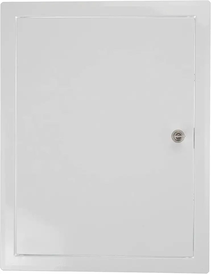 Vent Systems Painel de acesso bloqueável para drywall de 30,5 x 40,6 cm - Capa de parede - Porta de acesso de metal com chave - Painel de acesso de encanamento para drywall - Porta de espaço de