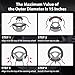CAR PASS Flax Cloth Pretty Ethnic Style Universal Fit Steering Wheel Cover, Fit 14.5-15 inches for Vehicles,Cars,SUV,Vans (Black and White)