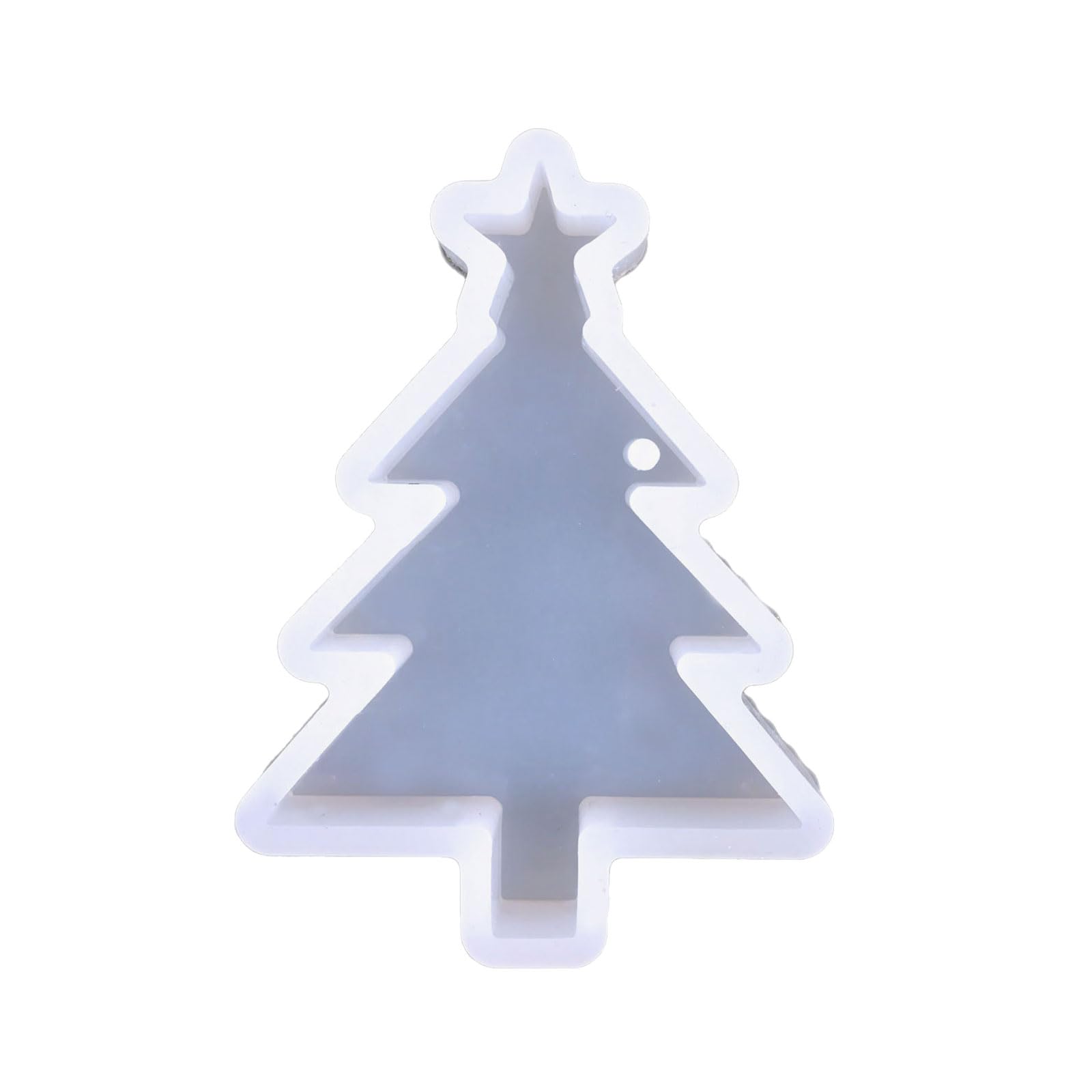 Yhplxyuus Silicone Christmas Tree and Star Molds for Resin Keychains Making Seasonal Ornaments Projects Star Shaped Christmas Tree Mold