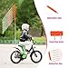 NQEUEPN Bike Flag, Adjustable Bicycle Flag with Pole for Safety Reflective Waterproof Warning Flag for Mobility for Tricycle Go Kart ATV (Light Gradient)